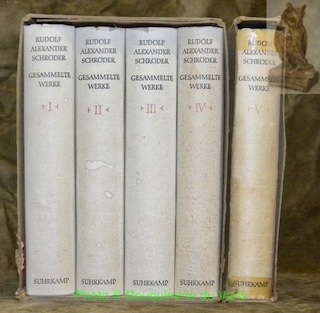 Gesammelte Werke. Band I bis V.
