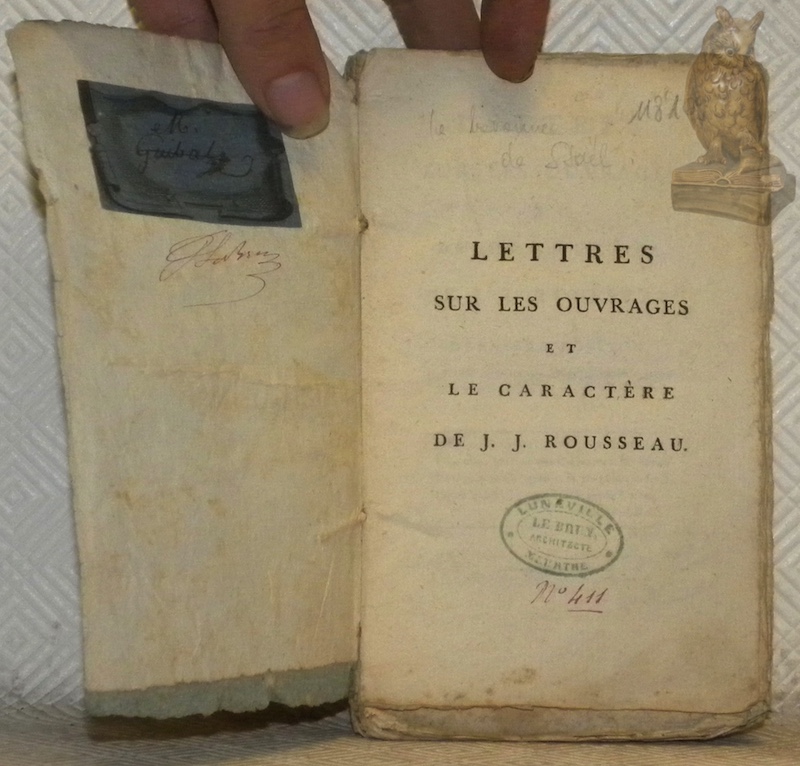 Lettres sur les ouvrages et le caractère de J. J. …