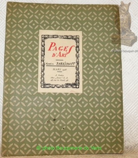 Pages d’Art. Revue Mensuelle Suisse Illustrée. Tiré à part du …