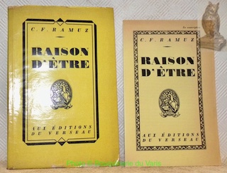 Raison d’être. Avec un portrait dessiné par René Auberjonois.
