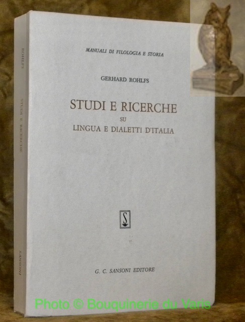 Studi e ricerche su lingua e dialetti d’Italia. Manuali di …