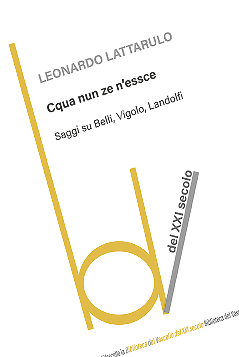 Cqua nun ze n'essce. Saggi su Belli, Vigolo, Landolfi