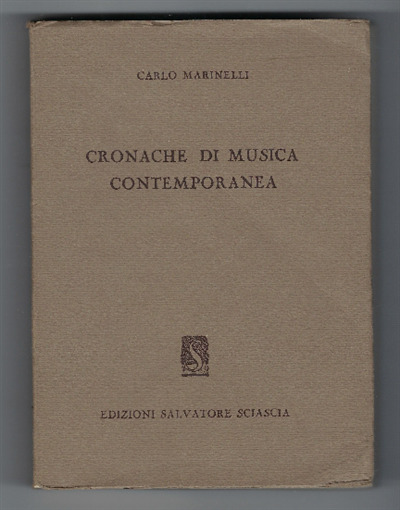 Cronache Di Musica Contemporanea