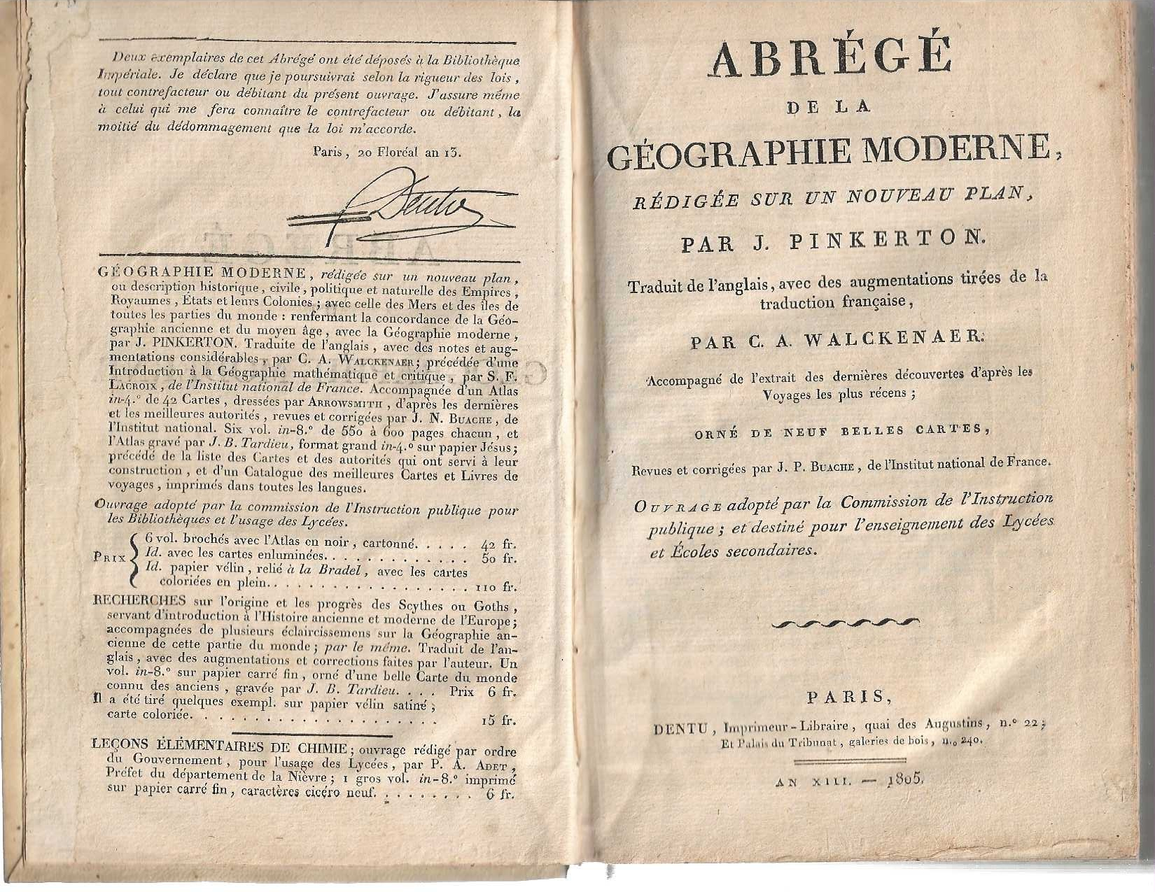 Abrégé de Géographie Moderne