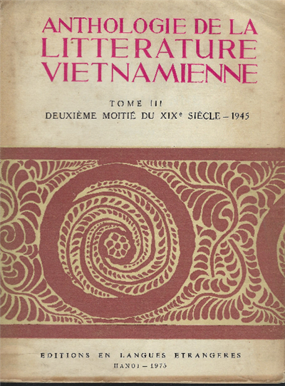Anthologie De La Litterature Vietnamienne