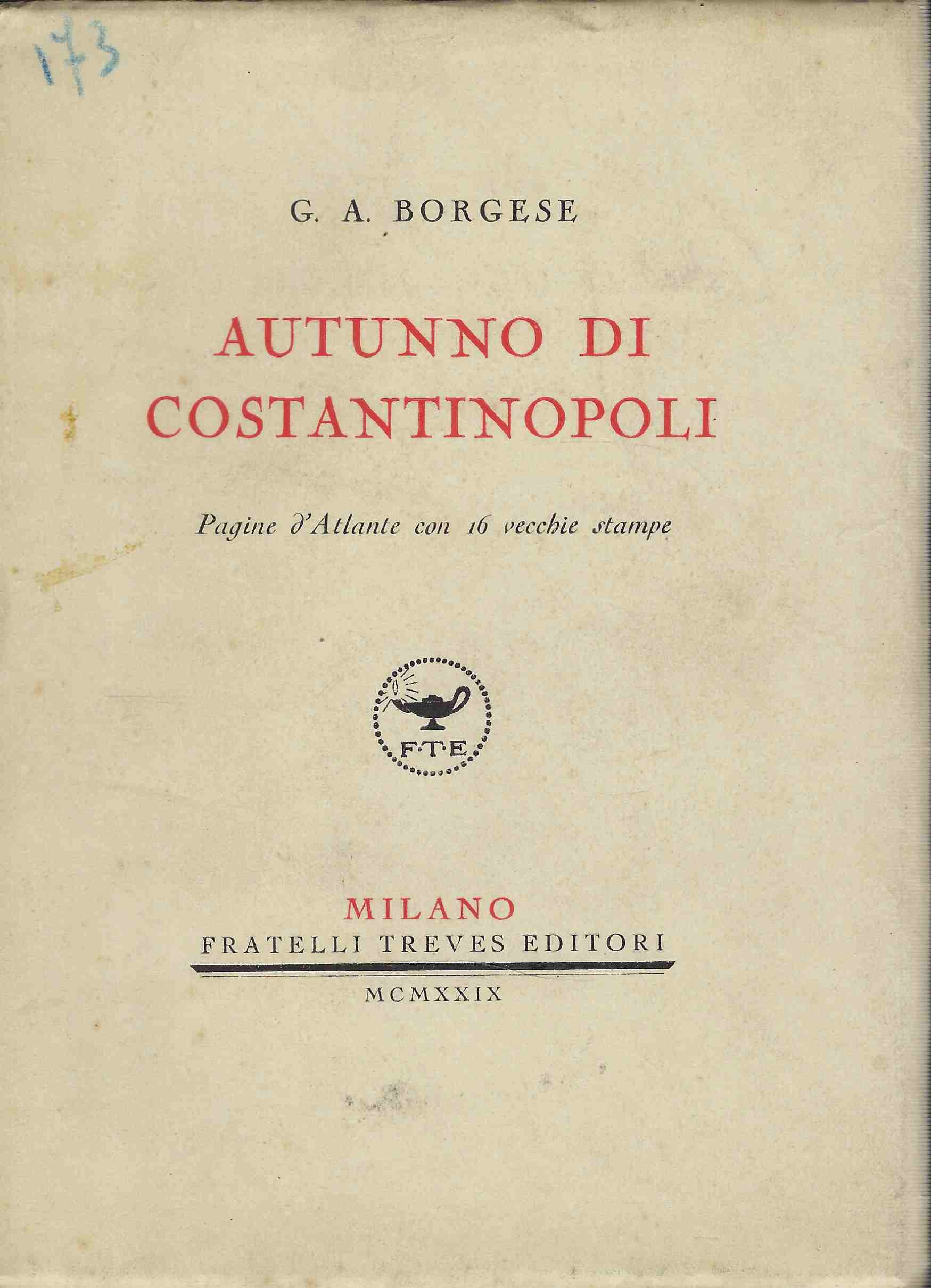 Autunno di Costantinopoli . Pagine d'atlante con 16 vecchie stampe.