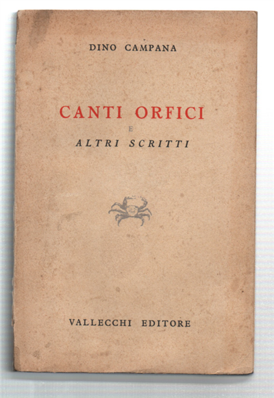 Canti Orfici E Altri Scritti