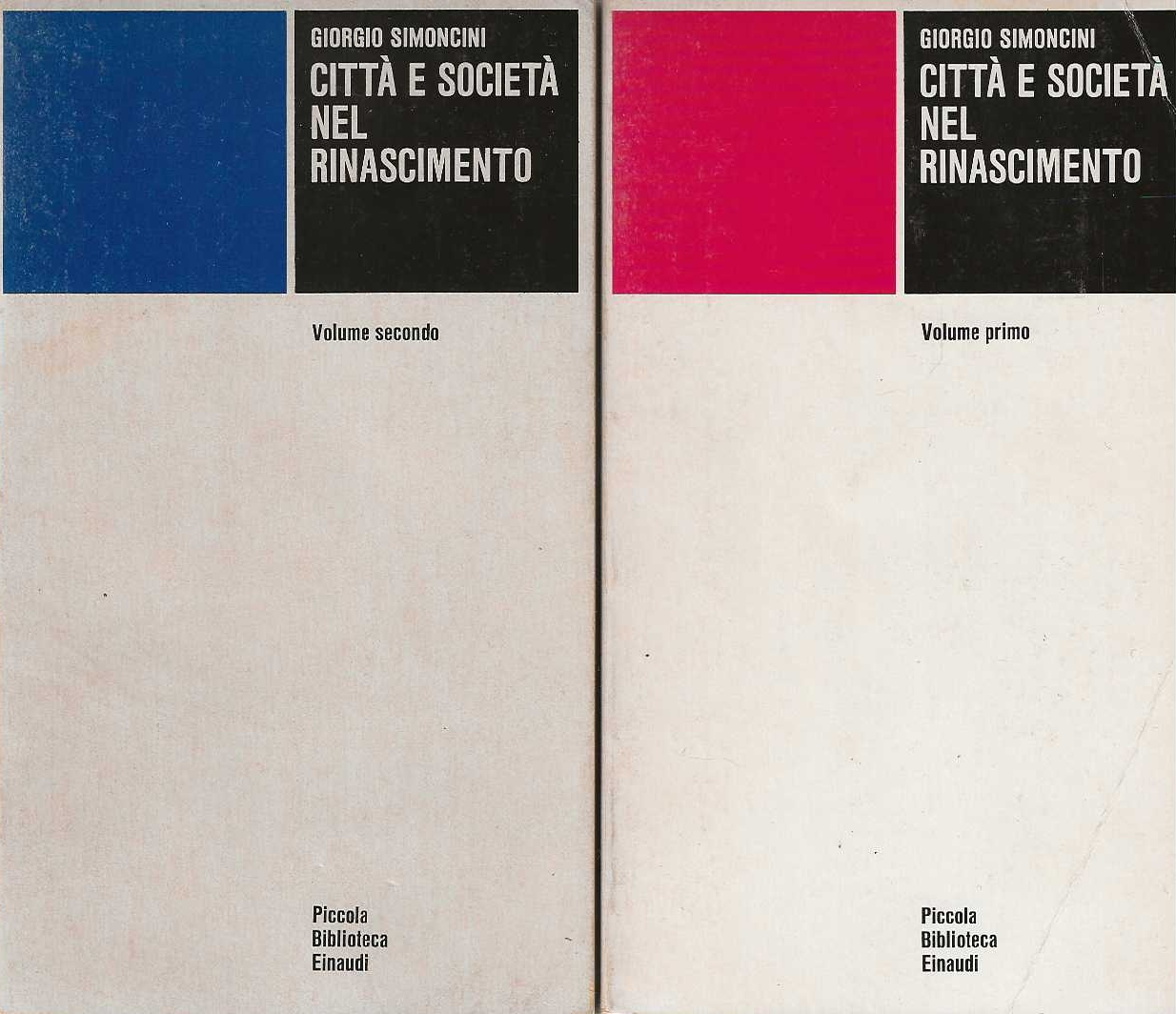 Città e Società nel Rinascimento