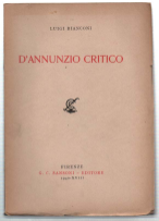 D'annunzio Critico