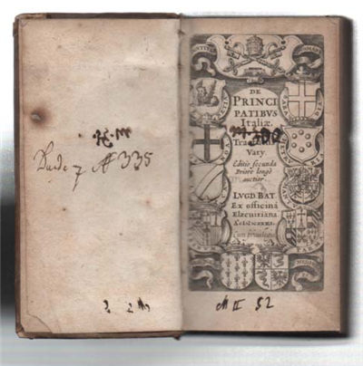 De Principatibus Italiae. Tractatus Vary. Editio Seconda Priore Longè Auctior