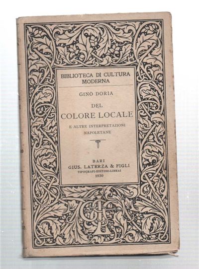 Del Colore Locale E Altre Interpretazioni Napoletane