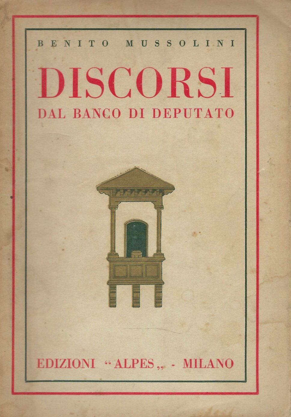 Discorsi Dal Banco Di Deputato