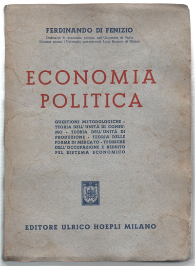 Economia Politica. Questioni Metodologiche - Teoria Dell'unità Di Consumo - …