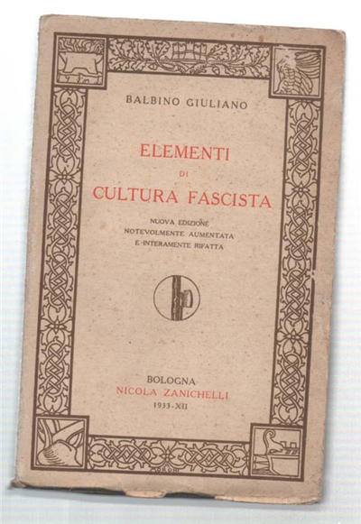 Elementi Di Cultura Fascista