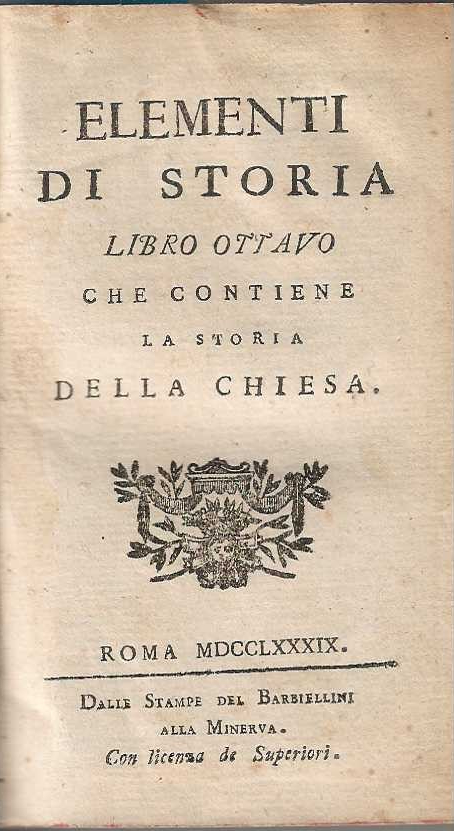 Elementi di Storia libro ottavo che contiene la storia della …