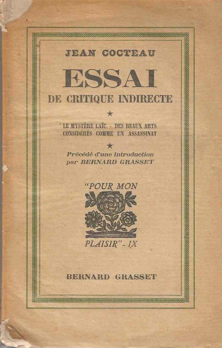 Essai de critique indirecte. Le mystere laic- des beaux arts …