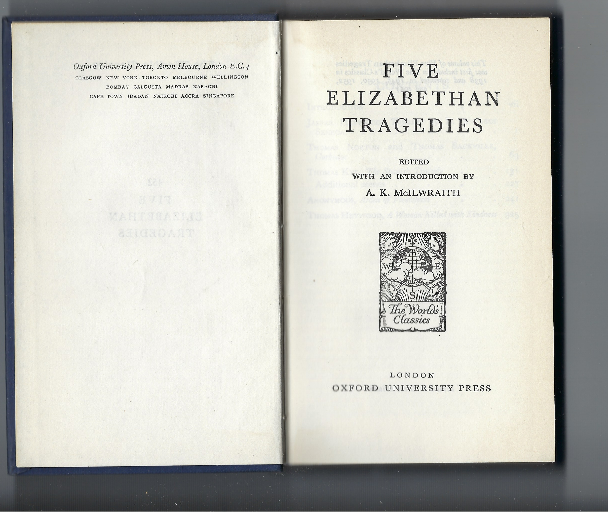 Five Elizabethan Tragedies