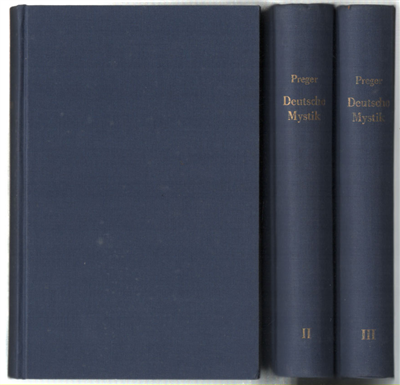 Geschichte Der Deutschen Mystik Im Mittelalter Nach Den Quellen Untersucht …