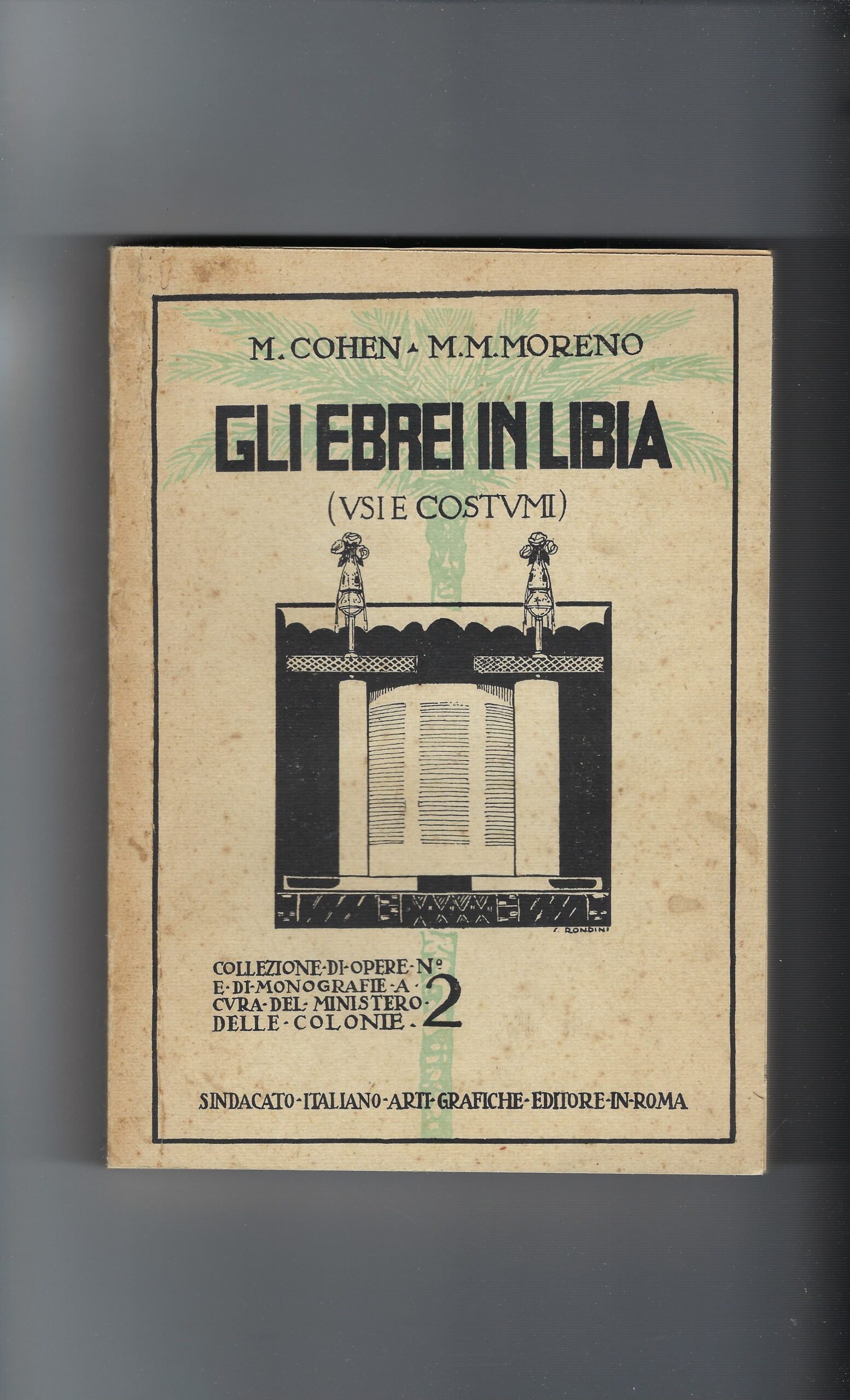 Gli Ebrei In Libia (Usi E Costumi) N 2