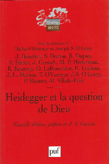 Heidegger Et La Question De Dieu