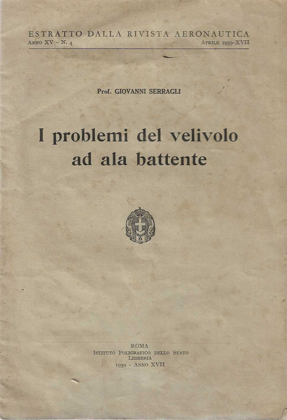 I problemi del velivolo ad ala battente