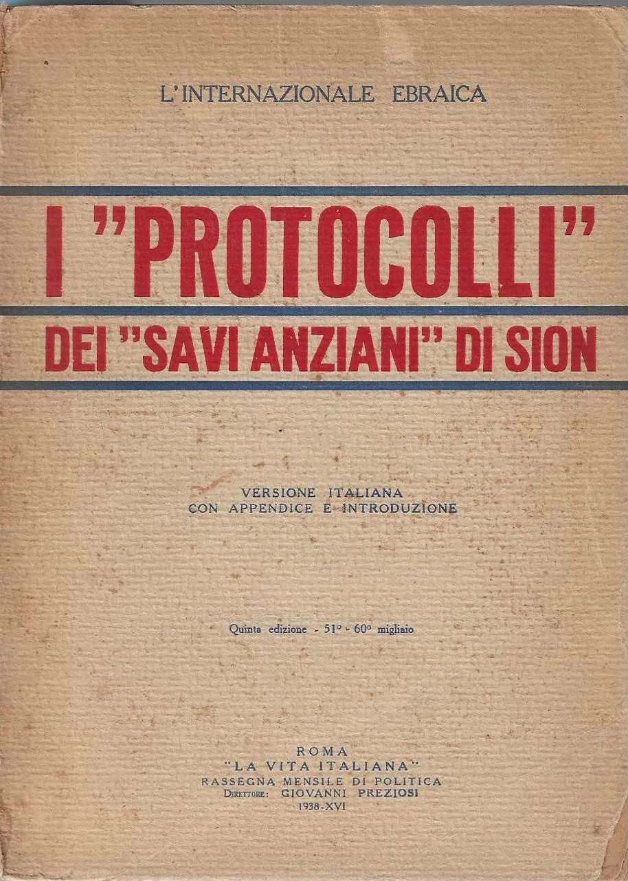 I "Protocolli" Dei "Savi Anziani" Di Sion