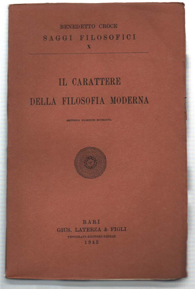 Il Carattere Della Filosofia Moderna