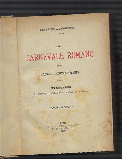 Il Carnevale Romano Nelle Cronache Contemporanee