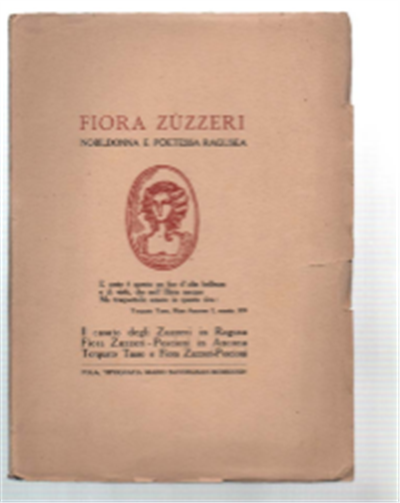 Il Casato Degli Zuzzeri In Ragusa. Fiora Zuzzeri-Pecioni In Ancona. …