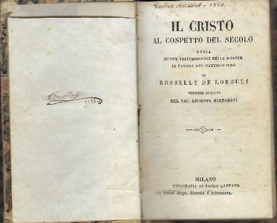 Il Cristo Al Cospetto Del Secolo