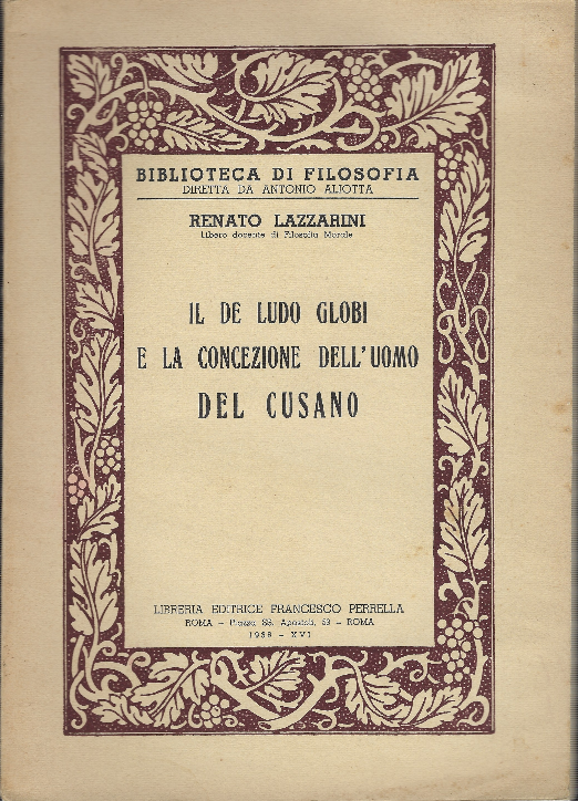 Il De Ludo Globi E La Concezione Dell'uomo Del Cusano