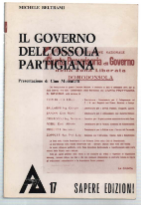 Il Governo Dell'ossola Partigiana