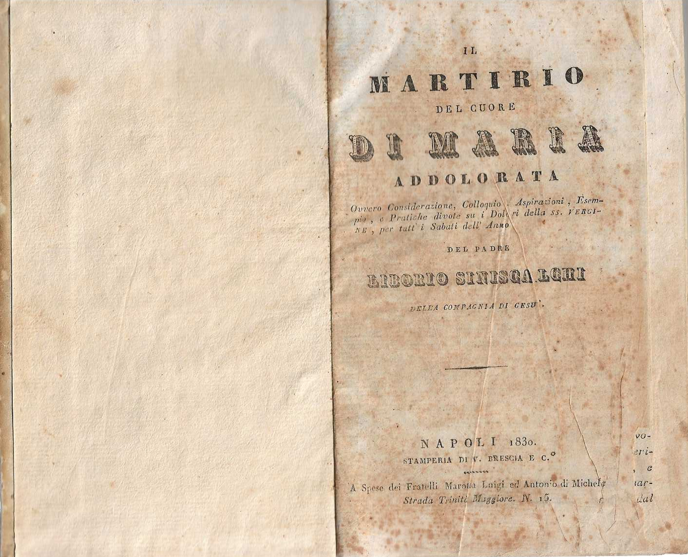 Il Martirio del cuore di Maria addolorata
