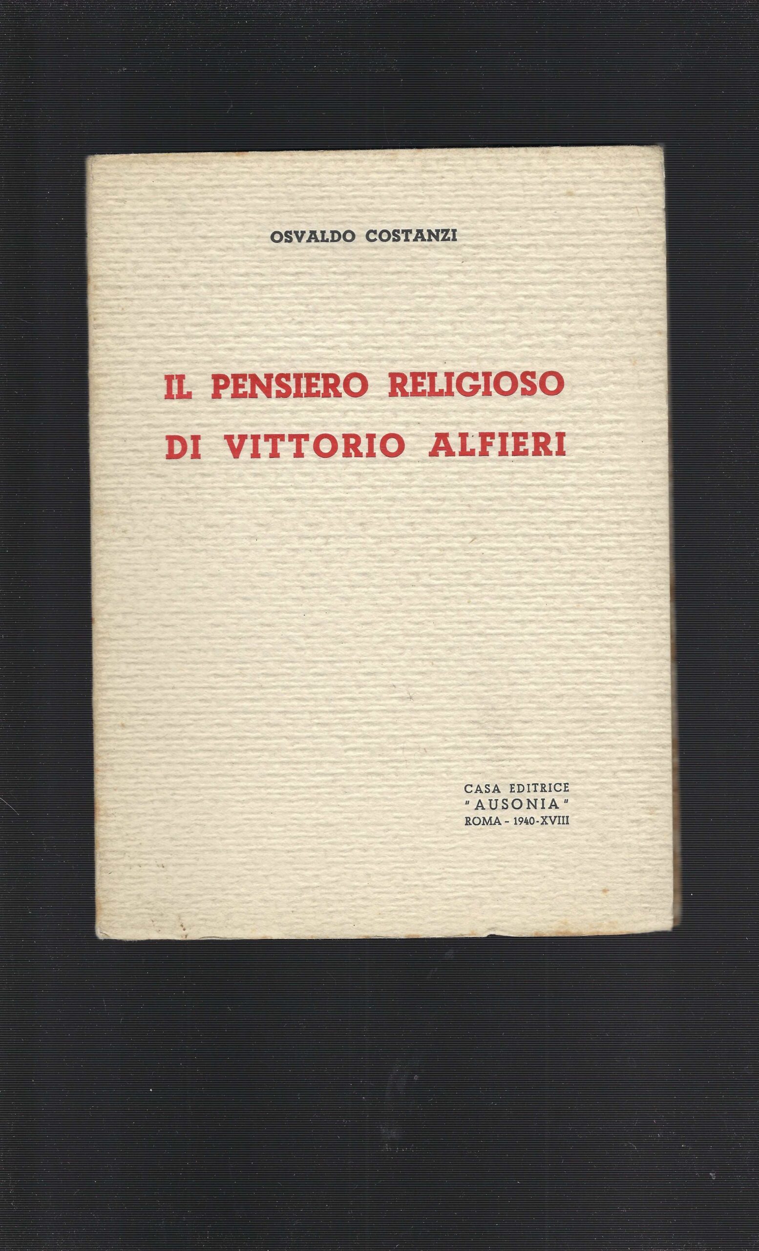 Il Pensiero Religioso Di Vittorio Alfieri