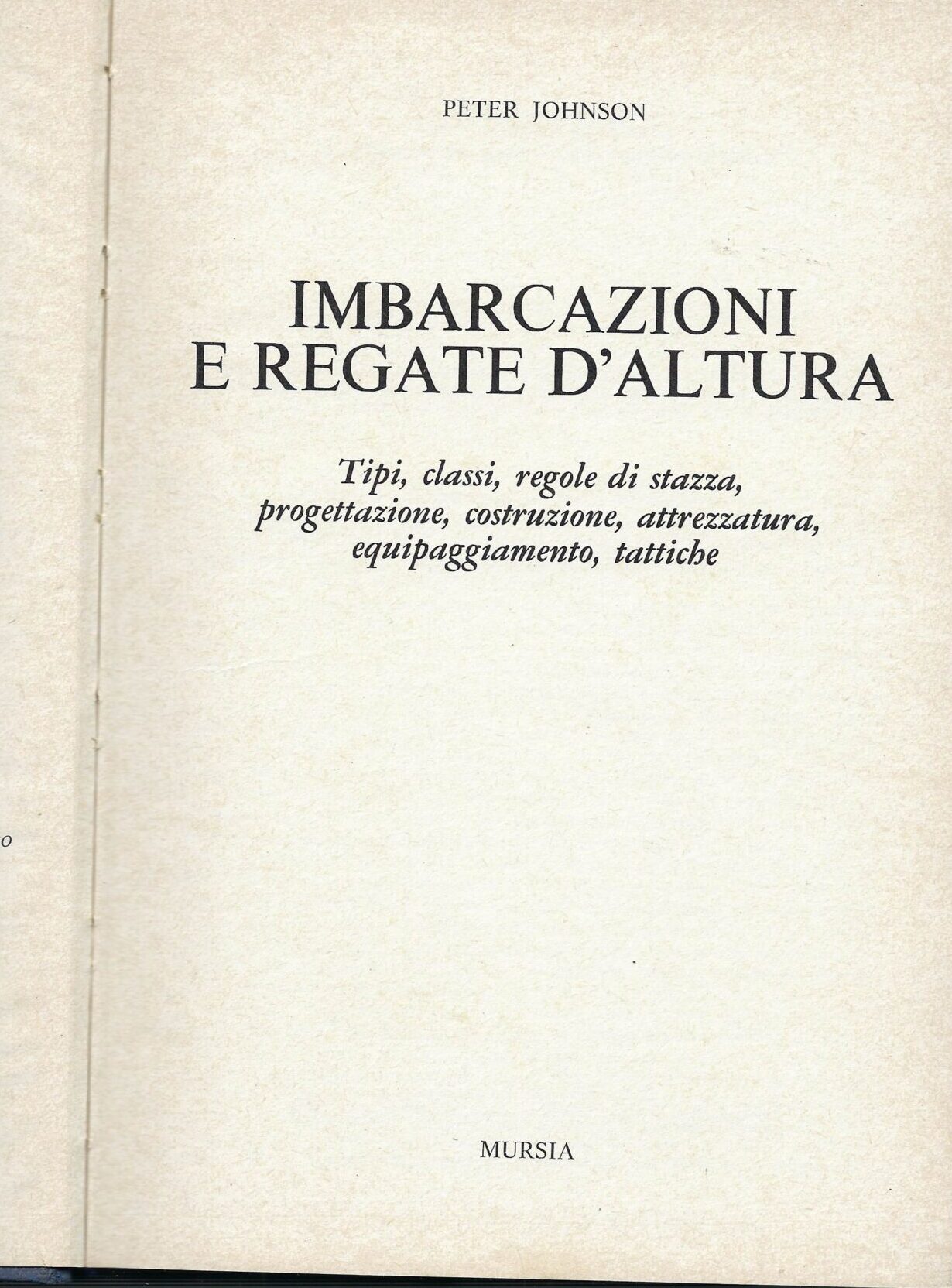 Imbarcazionii E Regate D'altura