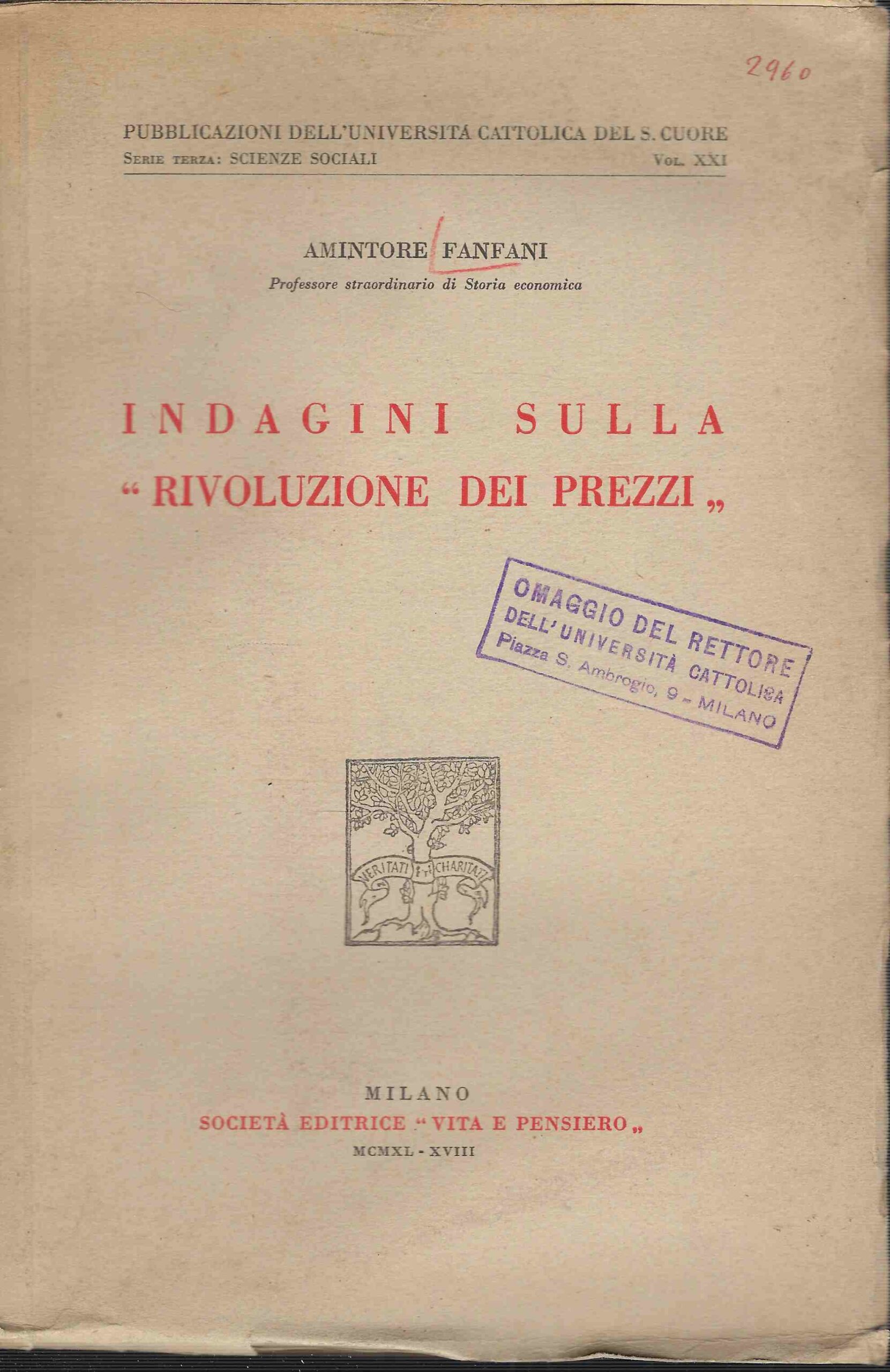 Indagini sulla " Rivoluzione dei Prezzi "