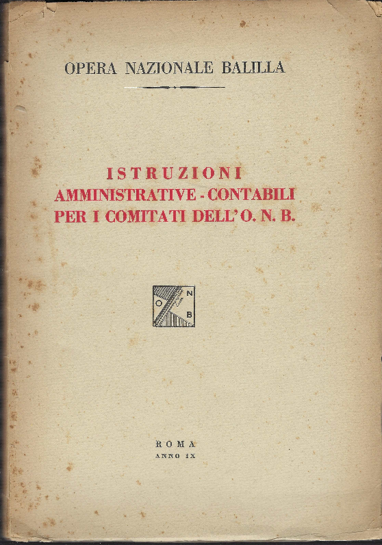 Istruzioni Amministrative-Contabili Per I Comitati Dell'o . N . B …