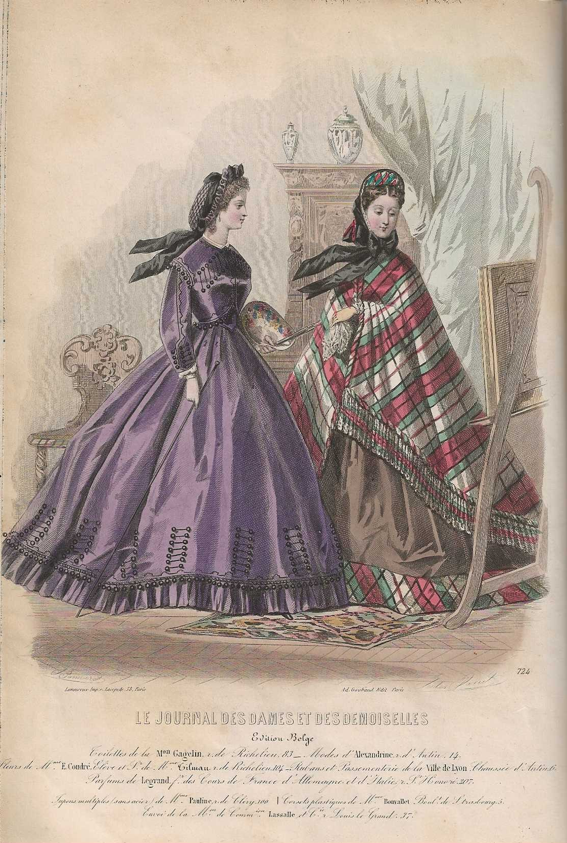 JOURNAL DES DAMES ET DES DEMOISELLES (1863-64). Guide complet de …