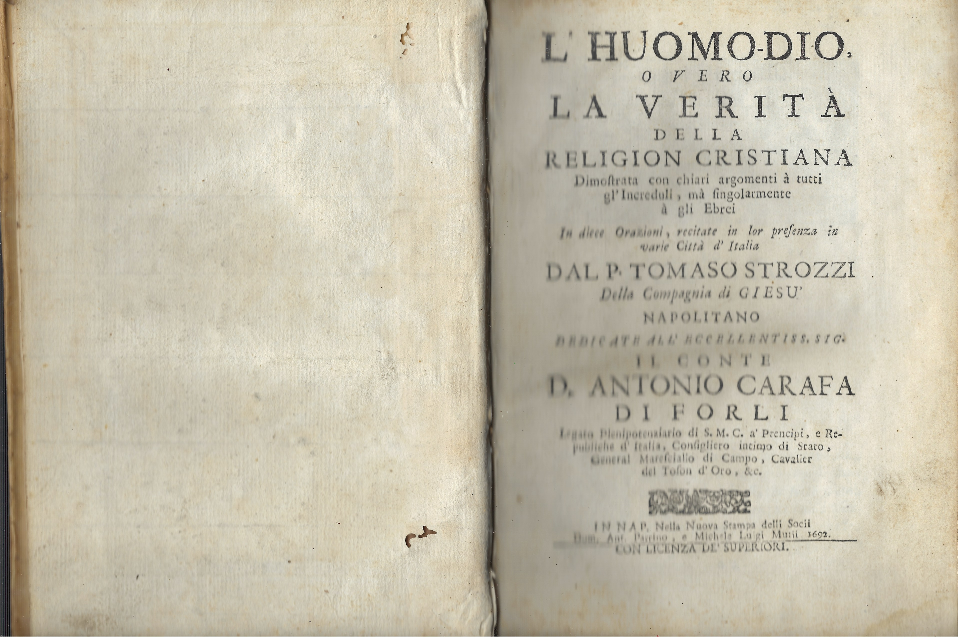 L' Huomo-Dio, Overo La Verita' Della Religion Cristiana Dimostrata Con …