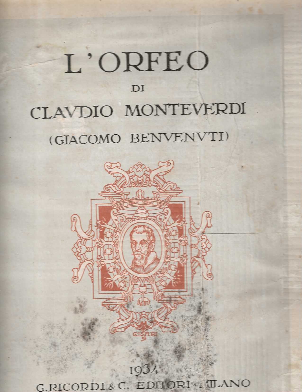 L'Orfeo . favola pastorale in un prologo e cinque atti …