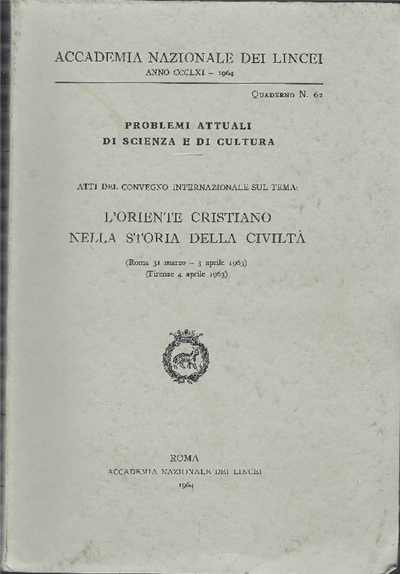 L'oriente Cristiano Nella Storia Della Civiltà