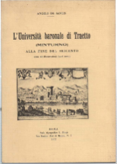 L'università Baronale Di Traetto (Minturno) Alla Fine Del Seicento