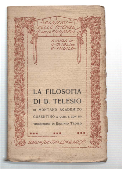 La Filosofia Di Berardino Telesio
