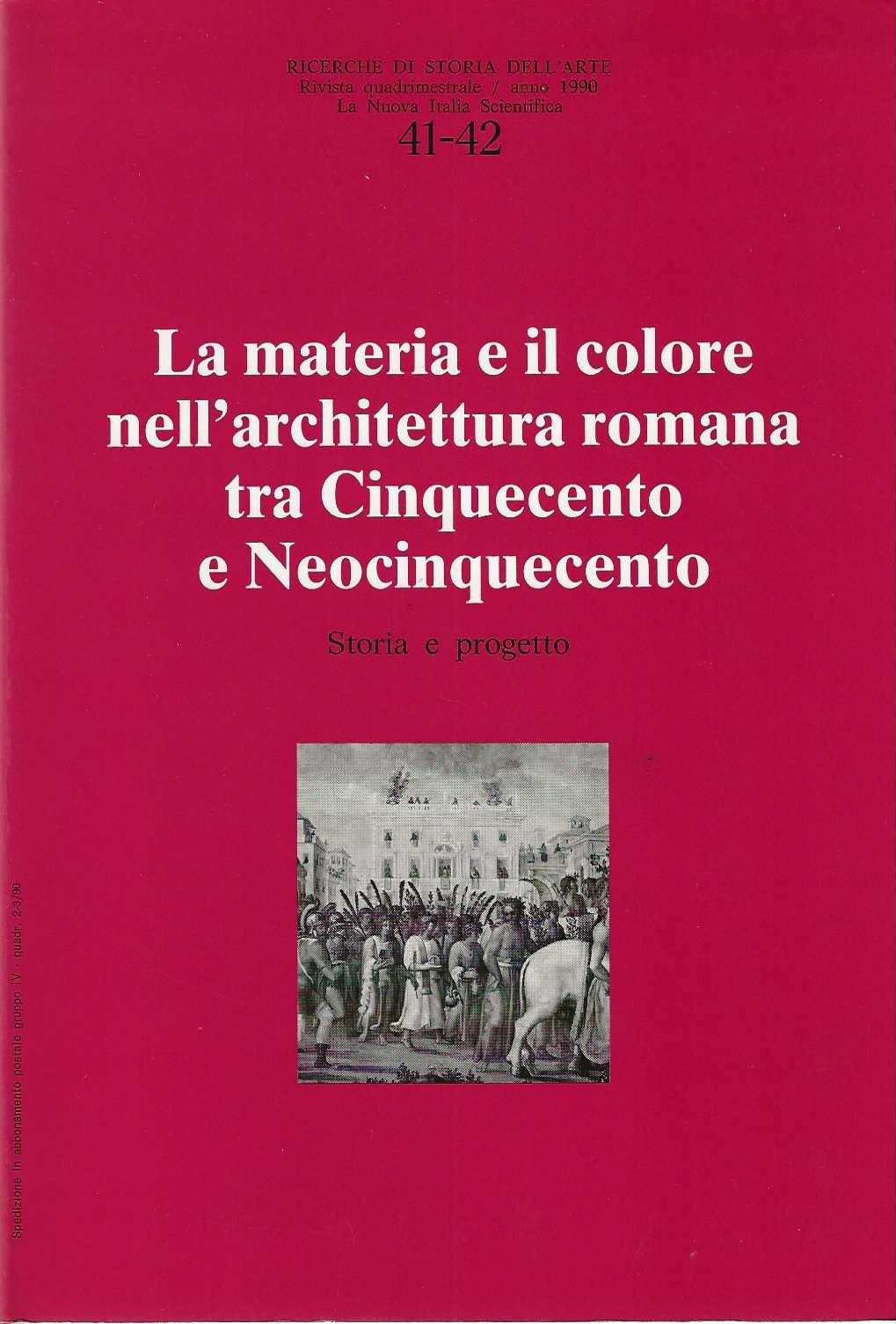La materia e il colore nell'architettura romana nel cinquecento e …