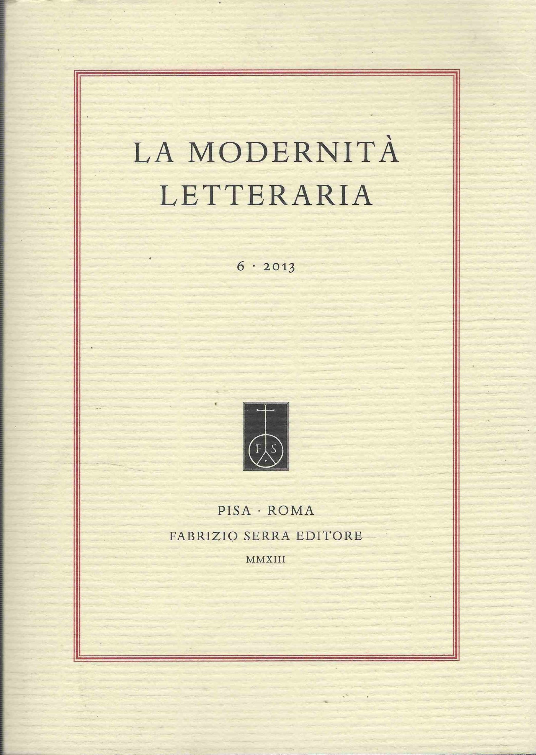 La Modernità Letteraria 6.2013