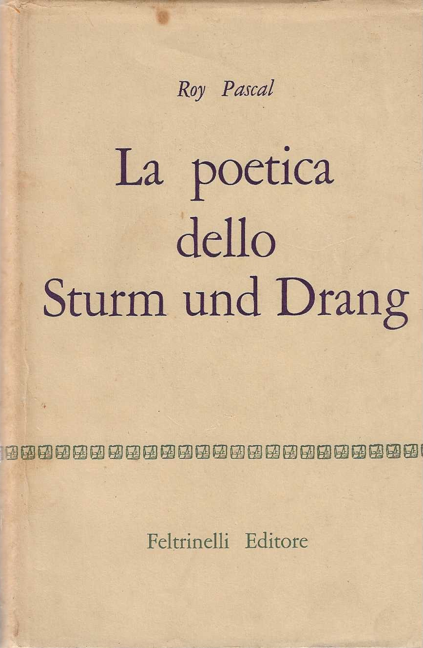 La Poetica dello Sturm und Drang