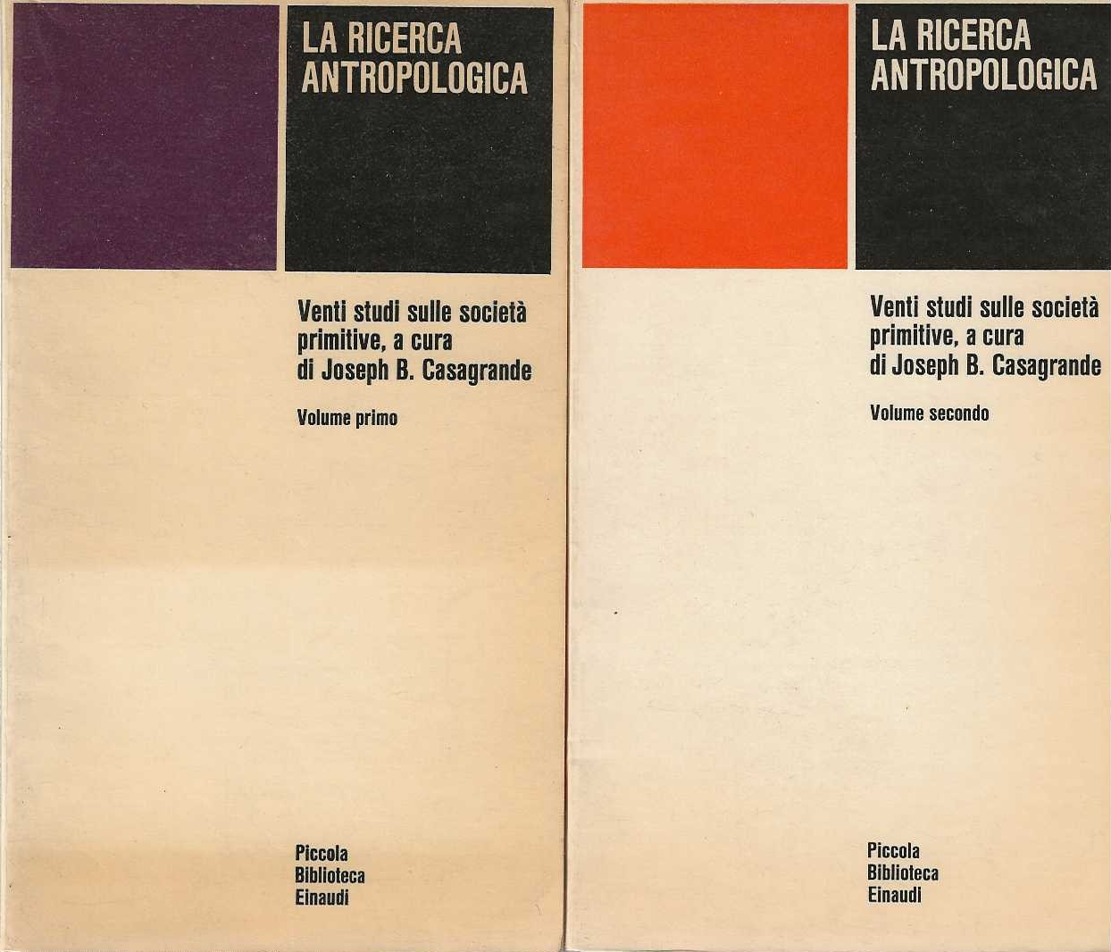La ricerca antropologica. Venti studi sulle società primitive