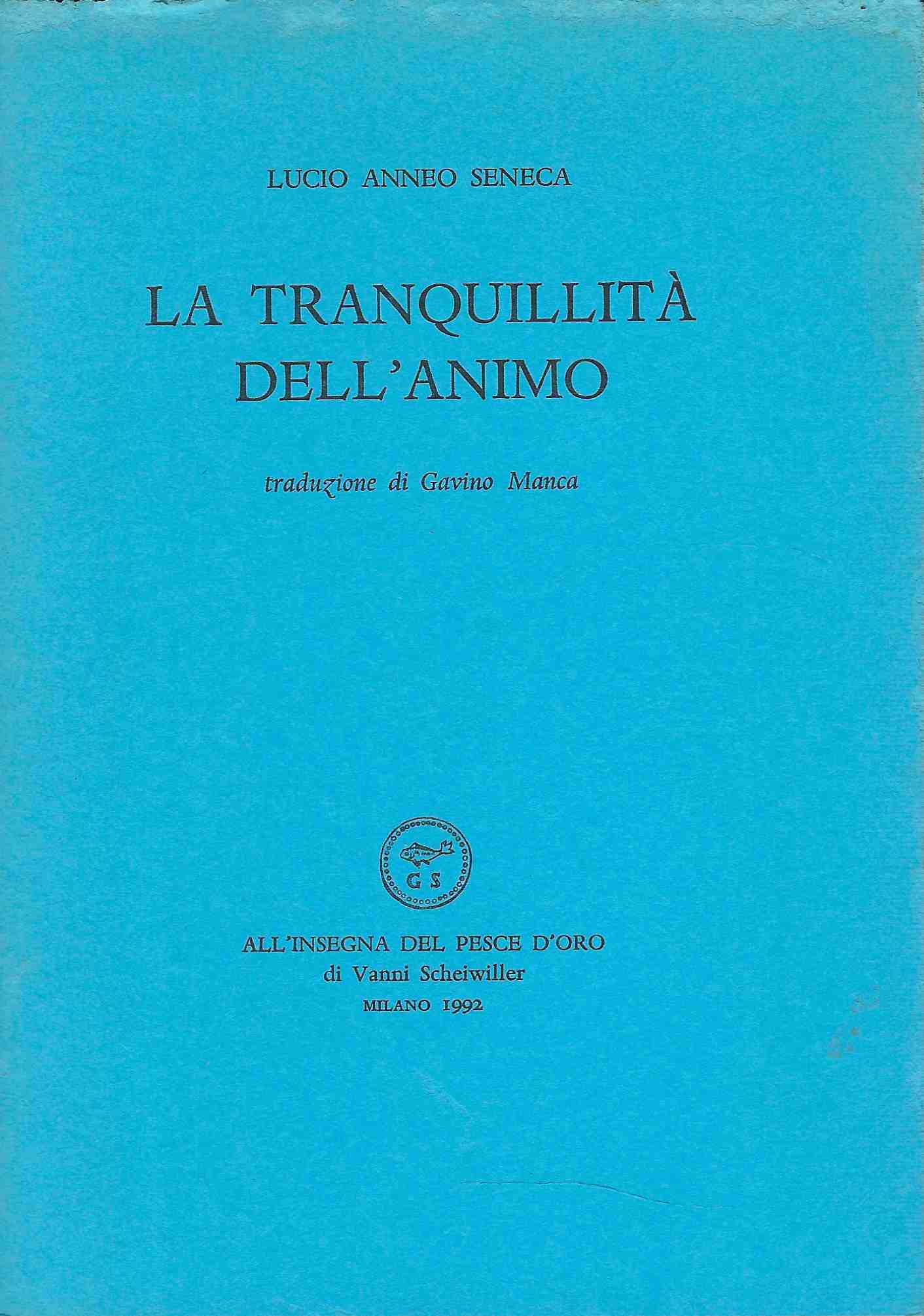 La tranquillità dell'animo