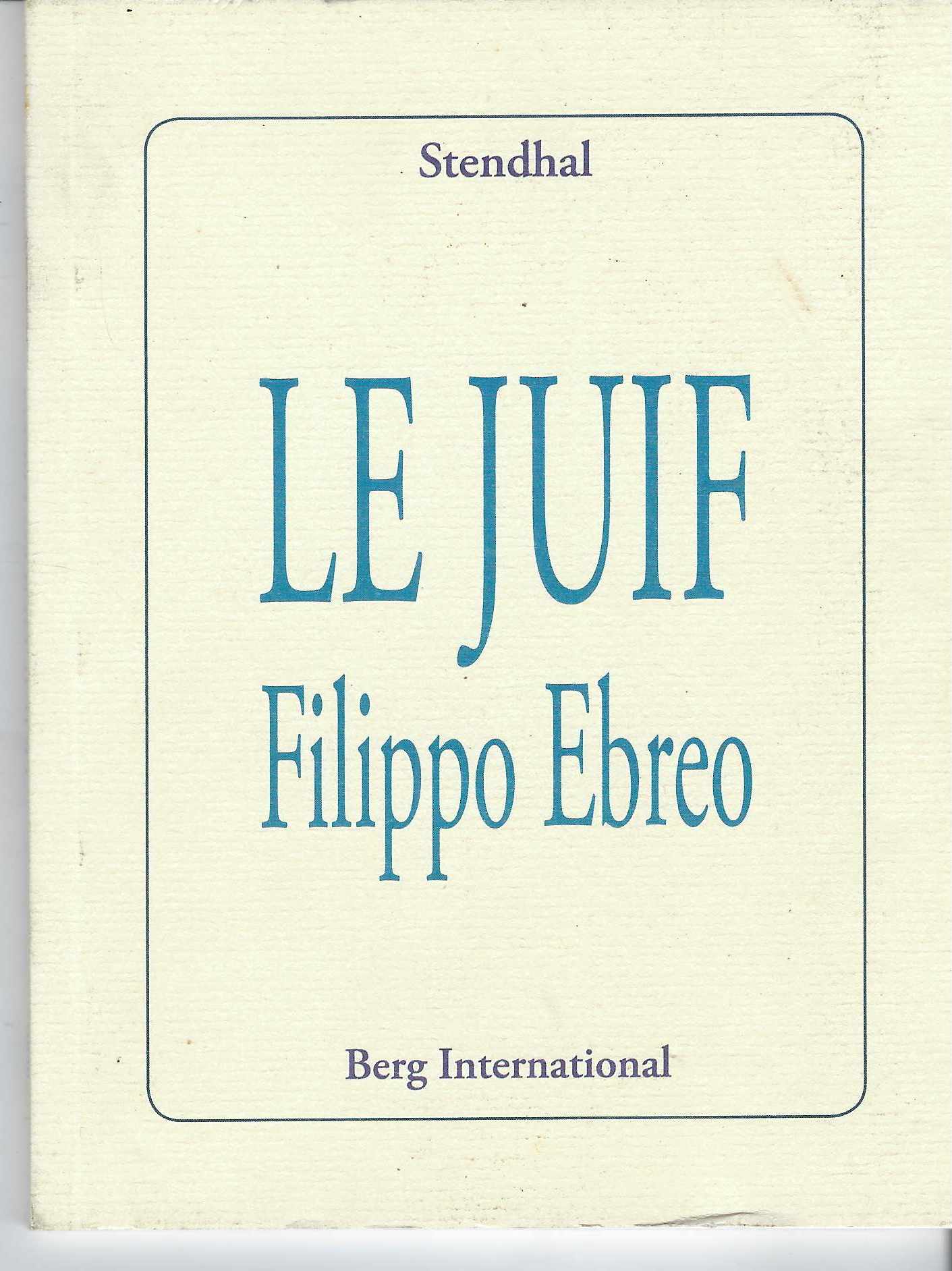 Le Juif Filippo Ebreo