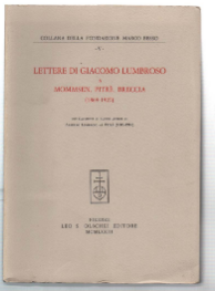 Lettere Di Giacomo Lumbroso A Mommsen, Pitrè, Breccia (1869-1925)